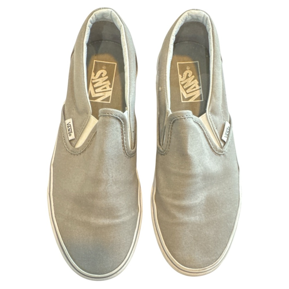 Vans Slip-On Canvas Shoes - Light Gray